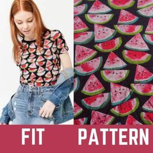 Forever 21 Watermelon Short Sleeve Tee Shirt